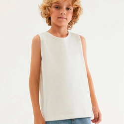 Regata Básica Hering Com Linho Masculina - Creme