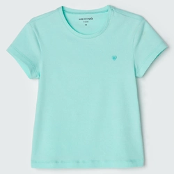 Blusinha Manga Curta Verde Claro Hering - Feminina