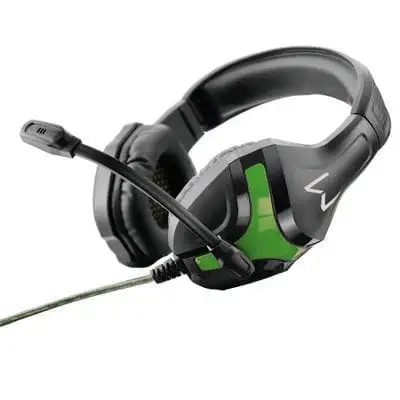 Headset Fone De Ouvido Gamer Warrior Harve P2 Stereo PretoVerde - PH298