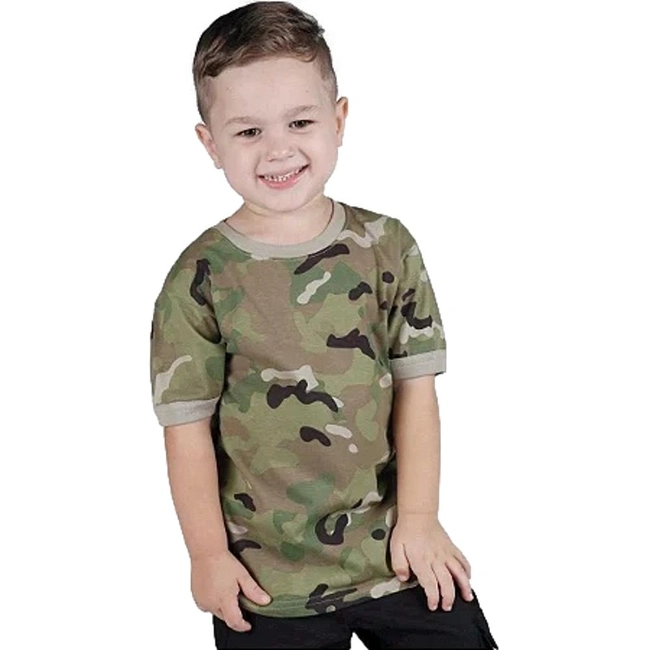 Camiseta Infantil Soldier Multicam (Bélica)