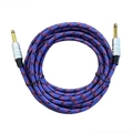 CABO PARA GUITARRA - P10 X P10 5M TEXTIL AZUL - STORM
