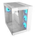 Gabinete Gamer Cougar, FV150, RGB, Lateral de Vidro, Mid-Tower, 4x Fans, White - 385KA10.0002