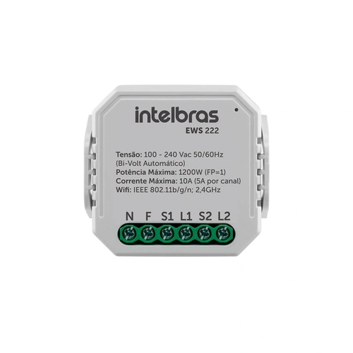 Interruptor Controlador de Cargas Wifi 2/2 Ews 222 4850006