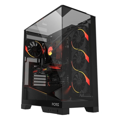Gabinete Gamer Pcyes Forcefield Dome Black Vulcan - Gffdbv