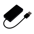 Hub USB C3TECH com 4 Portas 2.0 Preto - HU-220BK