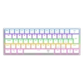 Teclado Mecânico T-dagger Arena Rainbow Dust-proof Branco - T-tgk321w-br
