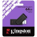 Pen Drive 64gb Kingston Datatraveler Exodia S USB 3.2 Preto - Dtxs/64gb