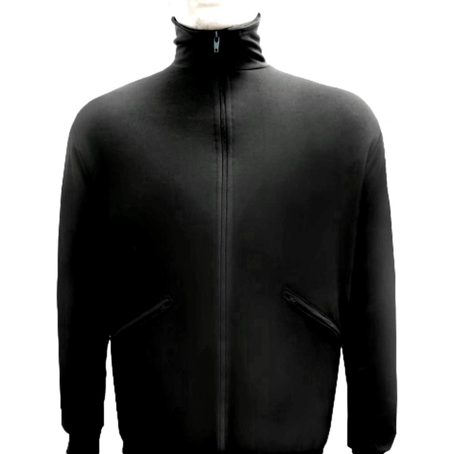 Blusa Agasalho Moletom Preta Zíper (IBM)