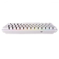 Teclado Pcyes Mecanico 60% Zot Branco Outemu Brown Hotswap Led RGB - PZWOHBWRGB