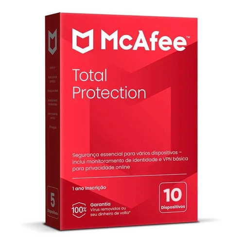 Total Protection Mcafee 10 Dispositivos 12 Meses Produto Físico - Macf0006-box