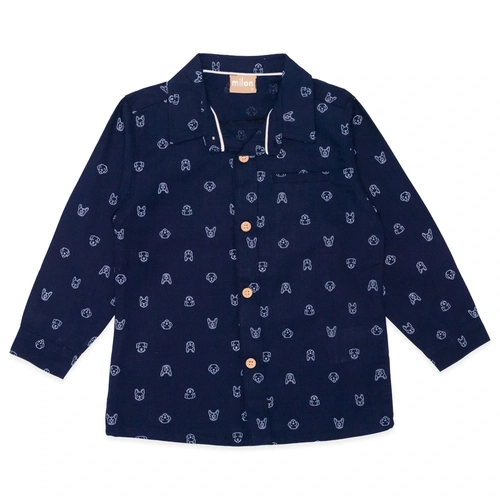 Camisa Manga Longa Cachorrinhos Milon - Masculina