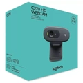 Webcan HD Preto C/ Microfone C270 - Logitech