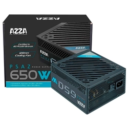 Fonte 650w PSAZ-650W 80 Plus Bronze Bivolt c/ cabo força - super ventilação silenciosa - Azza