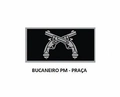 Divisa de Gola Bucaneiro PM (Emborrachado)