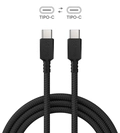 Cabo Usb Tipo-c P/ Usb Tipo-c 2.0 - Preto - 3m - Nylon - Pucc2-3p