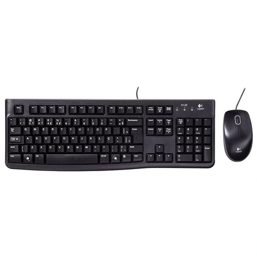 Kit Teclado e Mouse USB Logitech Preto - Mk120 920-004429