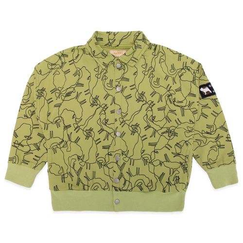 Jaqueta Sarja Verde Estampada Charpey - Masculina