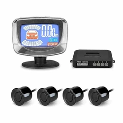 Sensor De Estacionamento Ré Universal Com Tela Lcd Colorida Cor Preto