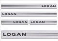 Soleira Protetora Logan 2014/ 4 Peças Adesivo Resinado
