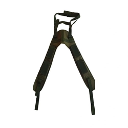 Suspensório Militar Verde 4 Bolsos (Botão)