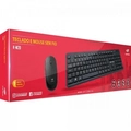 Kit Teclado + Mouse Sem Fio C3tech K-w20bk Preto