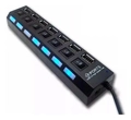 Hub Usb Cabo Extensor Régua Usb 2.0 7 Portas High Speed Hd Pen Drive Pc