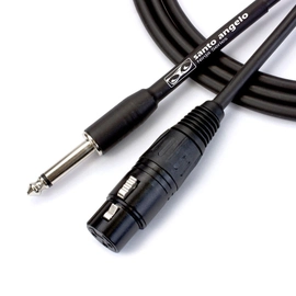 Cabo de Microfone Ninja Hg 0,20 Mm Conector P10/xlr Femea 15ft 4,57 Metros Preto