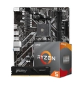 Kit Upgrade AMD Ryzen 5 5500 + Placa Mãe B450M + Memória DDR4 8GB 3200Mhz