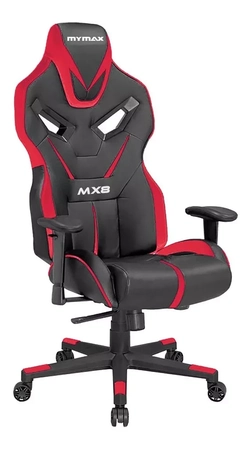 Cadeira Gamer Mx8 Giratoria Preto/Vermelho Mymax