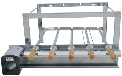 Kit Giratorio Inox Lobo 5 Espetos Gsa 5/59 Inox Plus Regulável