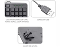 Teclado USB K-Mex KB-50TS Preto - KB50TSU00000B0X