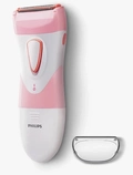 Depilador Philips HP-6306 SatinShave Essential Lâmina Elétrica de Uso a Seco ou Molhado - Cor Rosa e Branco