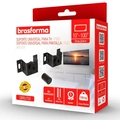 Suporte Fixo Universal para Tv de Led, Lcd, Plasma, 3d e Smart Tv de 10 a 100 Em Aço Carbono Sbru750