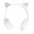 Headset Vinik Kitty Ear Orelha de Gato Branco Com Microfone - Ke110b