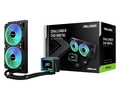Water Cooler Asrock Challenger 240 Digital Preto 240mm Argb Com Display