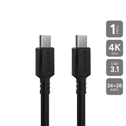 Cabo Usb Tipo-c 3.1 P/ Usb Tipo-c 3.1 - Preto - 1 Metro - Pucp1p
