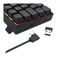 Teclado Sem Fio Mecanico Gamer Redragon Deimos Preto RGB - K599-kns