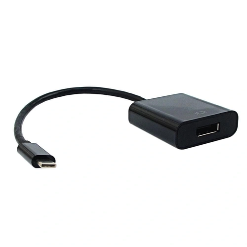Cabo Adaptador DisplayPort Fêmea x USB-C Macho, Pluscable - ADP-304BK
