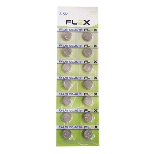 Bateria Botão Lithium 1.5v - FX-LR1130/AG10 unidade - Flex