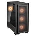 Gabinete Gamer Cougar, MX600, RGB, Lateral de Vidro, Full-Tower, 3x Fans, Black - 3857C90.0001