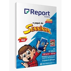 PAPEL A4 180G 60KG SENINHA C/50 FLS REPORT