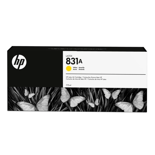 Cartucho de Tinta HP Latex 831A Amarelo 775ml - CZ685A - Para Impressoras de Grande Formato