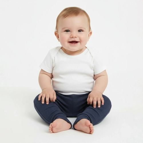 Mijão Em Malha Canelada Bebê Taita Unissex - Azul Marinho