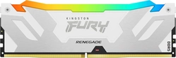 Memória Kingston Fury Renegade White RGB XMP 32GB 6400MT/s DDR5 CL32 -39 1.4V XMP- KF564C32RWA-32