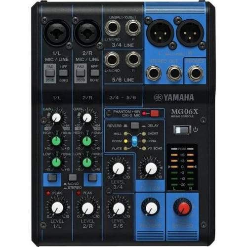 Mesa De Som Yamaha Mg06x 6 Canais Bivolt Preta