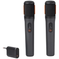 Kit 2x Microfone Sem Fio JBL, PartyBox Wireless Mic, Preto, JBLPBWIRELESSMIC