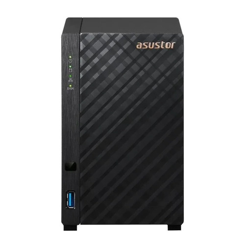 Storage NAS Asustor 2-Baias AS1102TL - Realtek RTD1619B, 1.7GHz Quad-Core, 1GB DDR4, 1 x 1GLAN 1G/100M (Sem Disco)