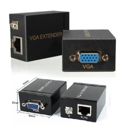 Adaptador Extensor De Sinal Vga P/ Rede Lan Rj45 - Kp-hm004