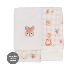 Kit de 2 Toalhas de Boca Suedine com Forro Atoalhado Feminina –  Hamster