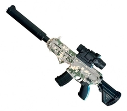 Rifle M4 Elétrico de Bolinhas de GEL Orbeez (Camuflado Branco)